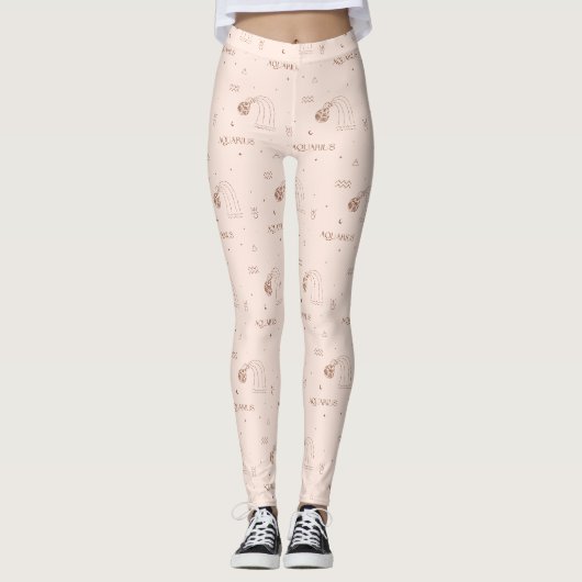 Waterman Zodiac - Hemelse Waterdrager (2) Leggings (Voorkant)