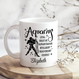 Waterman Zodiac Horoscoop Aangepaste naam Koffiemok