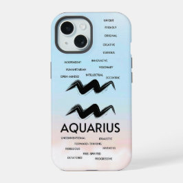 Waterman Zodiac Horoscoop Traits Meisjes iPhone 15 Case