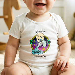 Waterman Zodiac Sign Astrologie Cartoon Horoscoop Romper