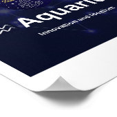 Waterman Zodiac Sign Sticker Poster (Hoek)