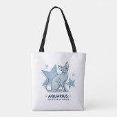 Waterman Zodiac Sphynx Kat Anders Van Opzet Kunst Tote Bag (Achterkant)