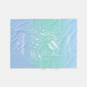 Waterman Zodiac Sternaam Geboorte Datum Blauw Baby Fleece Deken (Voorkant (Horizontaal))