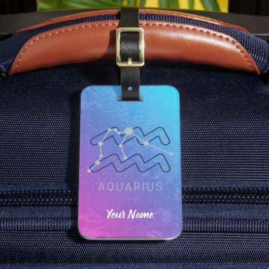 Waterman Zodiac Sterrenteken Horoscoop Constellati Bagagelabel (Voorkant Insitu 2)