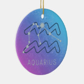 Waterman Zodiac Sterrenteken Horoscoop Constellati Keramisch Ornament (Rechts)