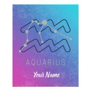 Waterman Zodiac Sterrenteken Horoscoop Constellati Perfect Poster