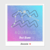 Waterman Zodiac Sterrenteken Horoscoop Constellati Sticker (Vel)