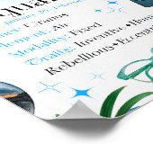 Waterman Zodiac Sterrenteken Y2K Wit 4:5 Poster (Hoek)