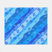 Waterman Zodiac Stripes Fleece Deken (Voorkant (Horizontaal))