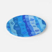 Waterman Zodiac Stripes Papieren Bordje (Gekanteld)