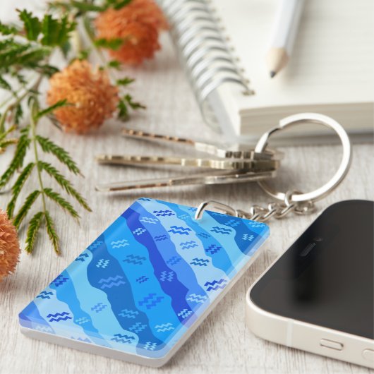 Waterman Zodiac Stripes Sleutelhanger (Voorkant Rechts)