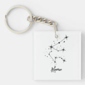 Waterman Zodiac teken Gift Aquarius astrologie Sleutelhanger (voorkant)