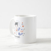 Waterman Zodiac Teken Mok, Schattige Meisje en Oce Koffiemok (Voorkant links)