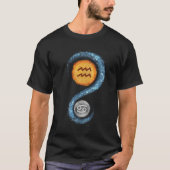 Waterman Zonkanker Maan Zodiac teken T-shirt (Voorkant)