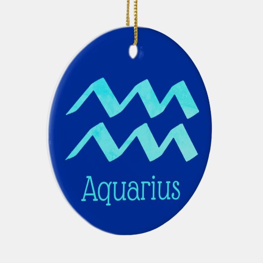 Waterman Zonneteken Sterrenbeeld Symbool Keramisch Ornament (Rechts)