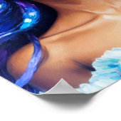 Waterman Zwart Meisje Zodiac Art Poster (Hoek)