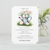 Watermand met decoratieve eieren en eierjacht kaart (Staand voorkant)