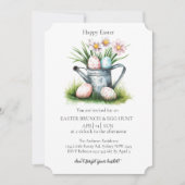 Watermand met decoratieve eieren en eierjacht kaart (Voorkant)