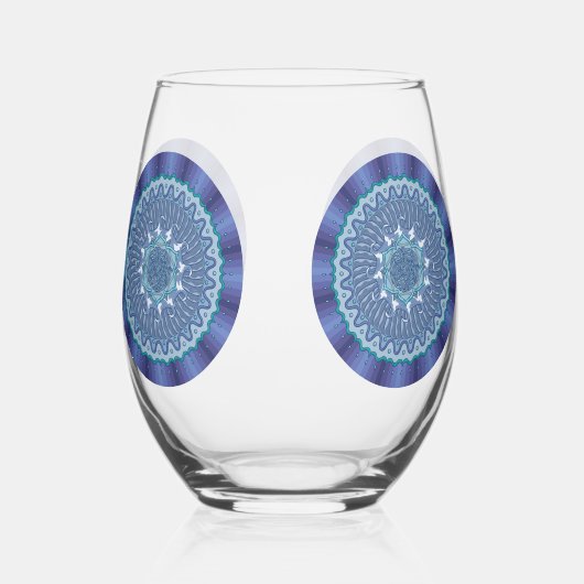 Watermandala Wijnglas Zonder Voet (Voorkant)