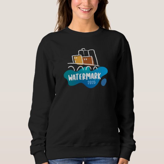 Watermark Dames Zwart Trui (Voorkant)