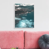 watermassa naast gebouwen overdag v canvas afdruk (Insitu (Woonkamer))