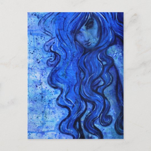 Watermeisje Briefkaart (Voorkant)