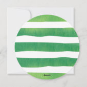 Watermeloen 1 op de Melon 1e verjaardag Feestdagenkaart (Achterkant)