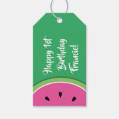 Watermeloen 1e verjaardag Dank je wel Cadeaulabel (Voorkant)