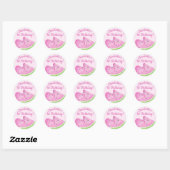 Watermeloen 1e Verjaardagsfeest Envelope Sticker (Vel)