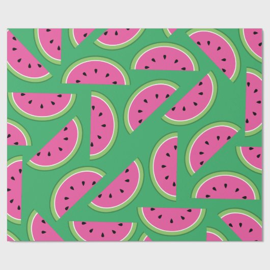 Watermeloen 1ste verjaardag Verpakkingspapier Cadeaupapier (Vlak)