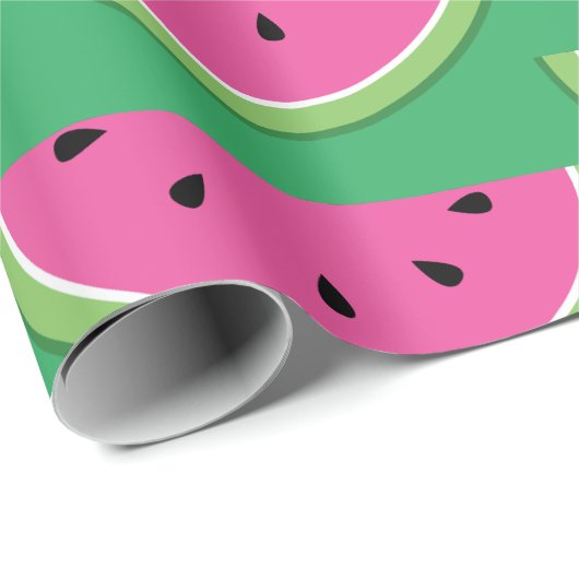 Watermeloen 1ste verjaardag Verpakkingspapier Cadeaupapier (Rol Hoek)