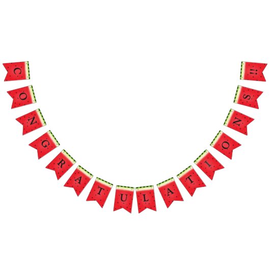 Watermeloen Aangepaste Lettering Vlaggetjes (Alle)