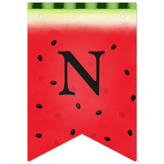 Watermeloen Aangepaste Lettering Vlaggetjes (Derde vlag)