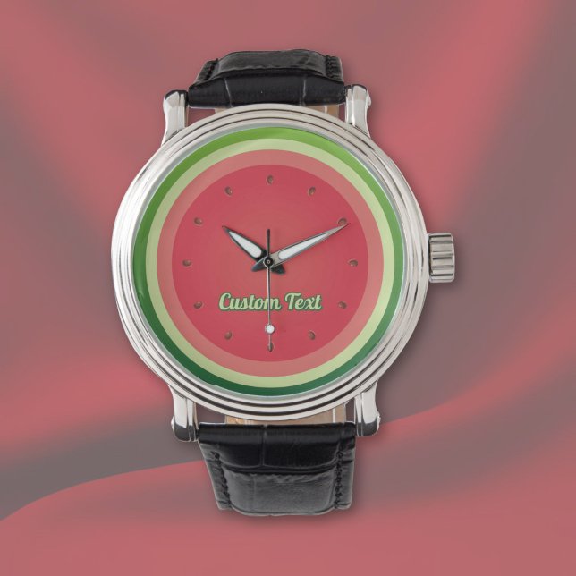 Watermeloen Achtergrond Klok Horloge (Creator heeft geüpload)