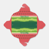 Watermeloen Achtergrond voor voettekst Bedankdoosjes (Uitgevouwen)