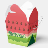 Watermeloen Achtergrond voor voettekst Bedankdoosjes (Geopend)