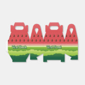 Watermeloen Achtergrond voor voettekst Bedankdoosjes (Uitgevouwen)