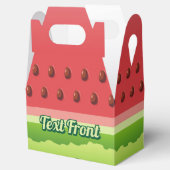 Watermeloen Achtergrond voor voettekst Bedankdoosjes (Geopend)