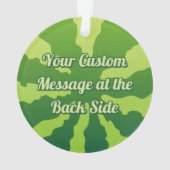 Watermeloen Achtergrondversiering Ornament (achterkant)