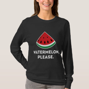 Watermeloen alsjeblieft Tropisch fruit Zomer Famil T-shirt