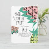 Watermeloen anananas Geometrische verrassingsgroep Kaart (Staand voorkant)