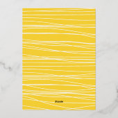 Watermeloen, ananas en tropische bladeren Pool Par Folie Uitnodiging (Achterkant)