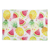 Watermeloen Ananas Zomer Naadloze Print Kussensloop (Achterkant)