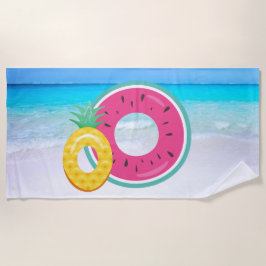 Watermeloen-ananasappelkeuken Strandlaken