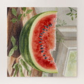 Watermeloen Aquarel Legpuzzel (Horizontaal)