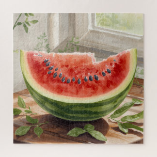 Watermeloen Aquarel Legpuzzel