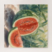 Watermeloen Aquarel Legpuzzel (Horizontaal)