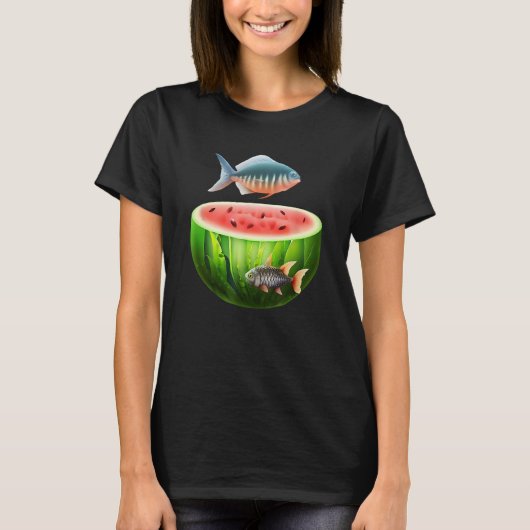 Watermeloen Aquarium T-shirt (Voorkant)