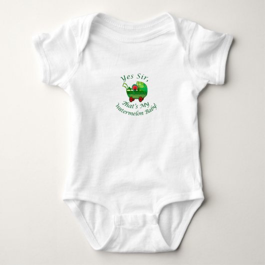Watermeloen Baby. Romper (Voorkant)