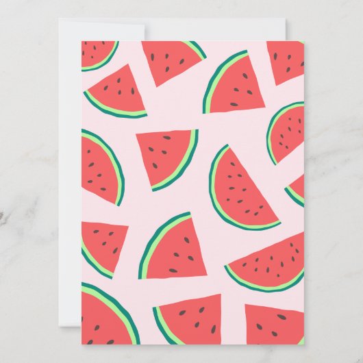 Watermeloen Baby shower Baby Traits Game Kaart (Achterkant)